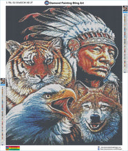 Cargar imagen en el visor de la galería, Native American - Diamond Painting Bling Art
