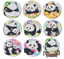 Load image into Gallery viewer, Panda Coasters - Diamond Painting Bling Art
