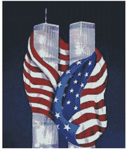 Load image into Gallery viewer, Patriotic Towers - Diamond Painting Bling Art
