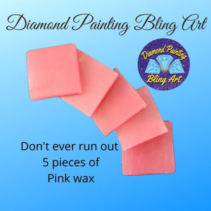 Pink or Blue wax pieces - Diamond Painting Bling Art