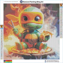 Load image into Gallery viewer, Pizza Power - Diamond Painting Bling Art
