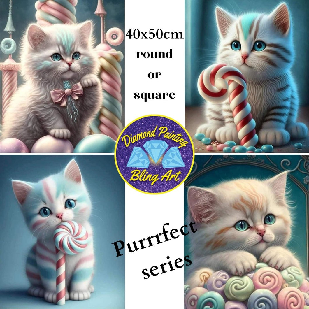 Purrrfect Cat Series - Diamond Painting Bling Art