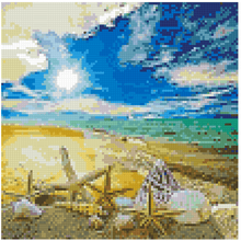 Charger l&#39;image dans la galerie, Shells on the Beach - Diamond Painting Bling Art

