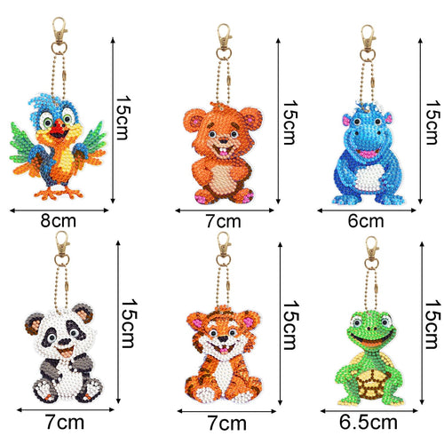 Silly Animal Key Chains - Diamond Painting Bling Art