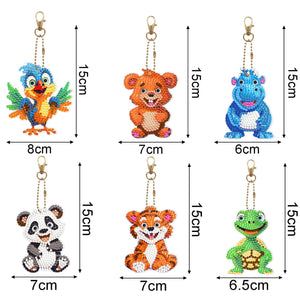 Silly Animal Key Chains - Diamond Painting Bling Art