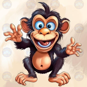 Silly Monkey - Diamond Painting Bling Art