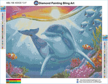Load image into Gallery viewer, Smiling Dolphin - Diamond Painting Bling Art
