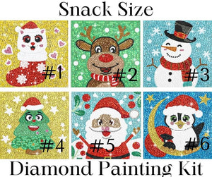 Snack Size Christmas  Diamond Painting Bling Art