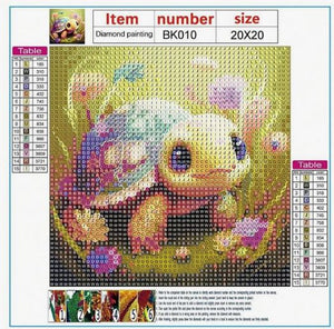 Snack Size Colorful Turtle - Diamond Painting Bling Art