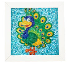 Load image into Gallery viewer, Snack Size Peacock - Diamond Painting Bling Art
