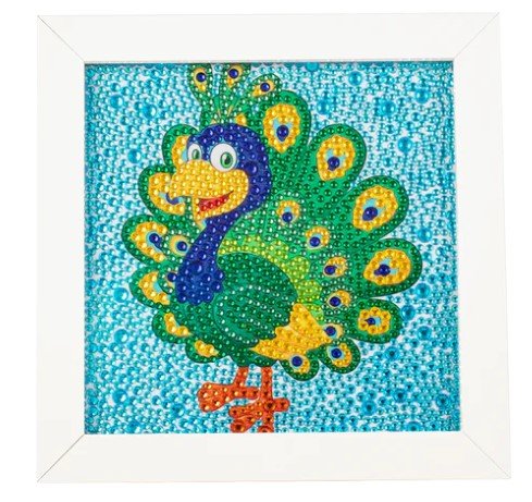 Snack Size Peacock - Diamond Painting Bling Art