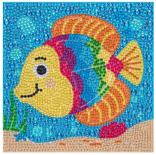 Snack Size Rainbow Fish - Diamond Painting Bling Art