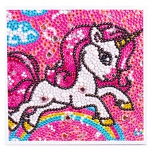 Load image into Gallery viewer, Snack Size Unicorn with Frame - Diamond Painting Bling Art
