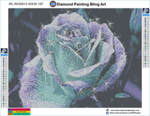 Sparkling Purple Flower - Diamond Painting Bling Art