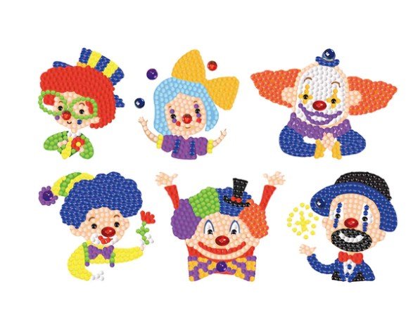 Stickers Clowns - Diamond Painting Bling Art