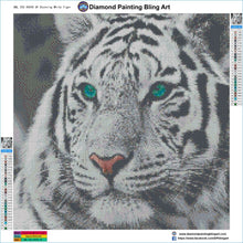 Load image into Gallery viewer, Stunning White Tiger - Diamond Painting Bling Art
