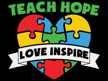Charger l&#39;image dans la galerie, Teach Hope Love Inspire AUTISM - Diamond Painting Bling Art

