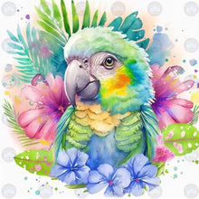 Load image into Gallery viewer, Watercolor Pastel Parrot - Diamond Painting Bling Art
