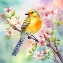 Load image into Gallery viewer, Watercolor Spring Bird - Diamond Painting Bling Art
