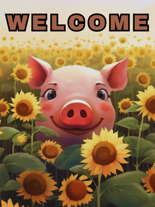 Welcome Piggy - Diamond Painting Bling Art