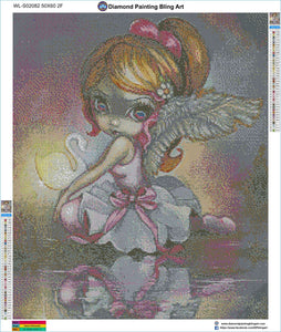 White Swan by Jasmine Becket-Griffith - Diamond Painting Bling Art