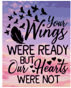 Wings Were Ready, But Our Hearts Were Not - Diamond Painting Bling Art