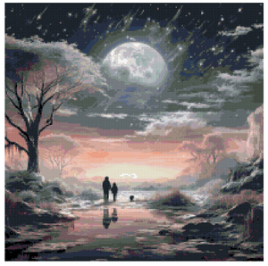 Winter Stroll by Stacy Deal - Diamond Painting Bling Art