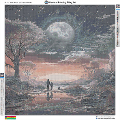 Winter Stroll by Stacy Deal - Diamond Painting Bling Art