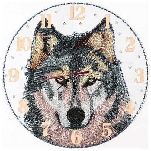 Wolf Clock - Diamond Painting Bling Art