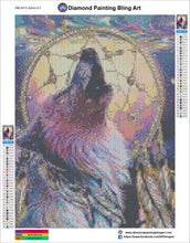 Load image into Gallery viewer, Wolf Dreamcatcher - Diamond Painting Bling Art
