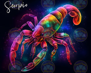 Zodiac Scorpio - the Scorpion - Diamond Painting Bling Art