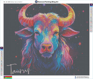 Zodiac Taurus the Bull - Diamond Painting Bling Art