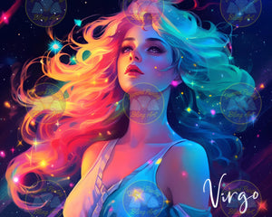 Zodiac Virgo - the Maiden - Diamond Painting Bling Art